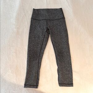 Lululemon Cropped Grey Heather Leggings